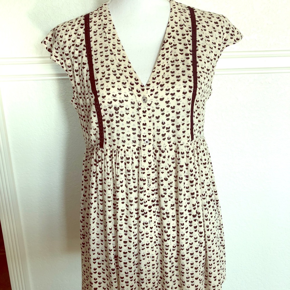 Anthropologie cap sleeve blouse